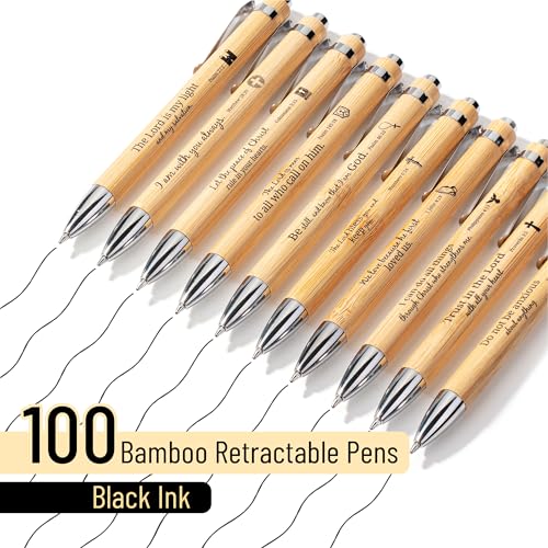 Mr. Pen- Bible Verse Pens Bulk, 100 Pack, Black Ink - size: 100 Pack