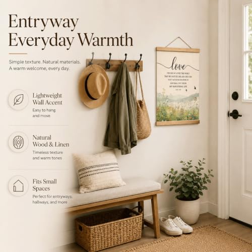 YGSDZY John 3:16 Christian Hanging Flag With God So Loved The World Scripture Lightweight Inspirational Wall Decor For Home Church Nursery For Christian Families And Pastors - color: John 3:16