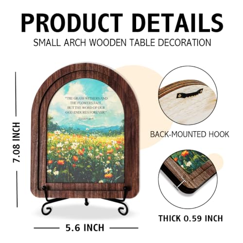 Isaiah 40:8 Wood Plaque Signs,Christian Desk Decor - color: Isaiah 40:8