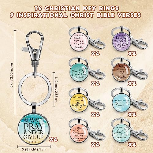 Fumete Christian Keychain Bulk for Wowen Men - style: Religious