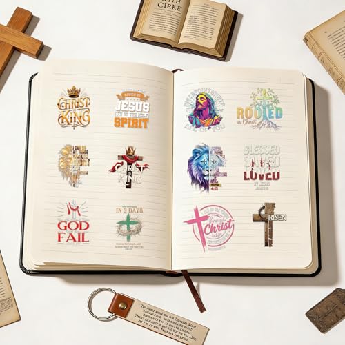 Bible Jesus Christian Stickers - 100 Pcs Scripture Verse Decals - color: Jesus