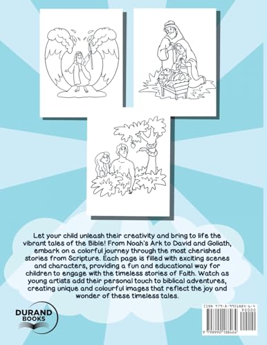 The Christian Coloring Book For Kids: Read and Color Iconic Bible Stories From The Old and New Testament (Bible Fun for Kids Series)