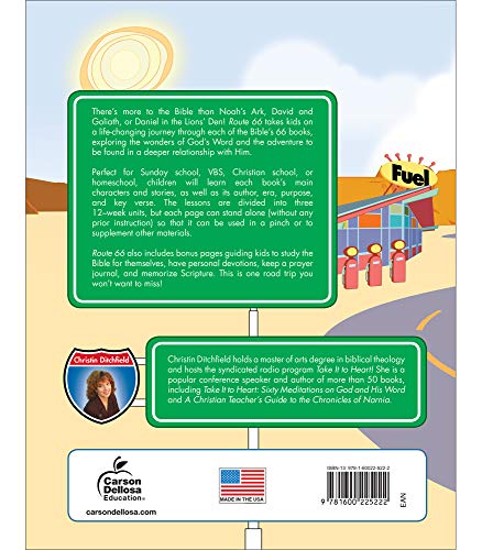 Carson Dellosa Route 66: The 66 Books of the Bible for Kids—Grades 2-5 Bible Stories for Children With Arts and Crafts, Puzzles, Group Activities (192 pgs)