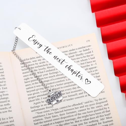 8th Grade Graduation Gifts for Girls Boys, 2026 Graduation Bookmark, Class of 2026 College Senior Night Gifts for Students, 5th 8th Grade High School Middle School Graduations Gift for Her Him - style: Enjoy the Next Chapter 1