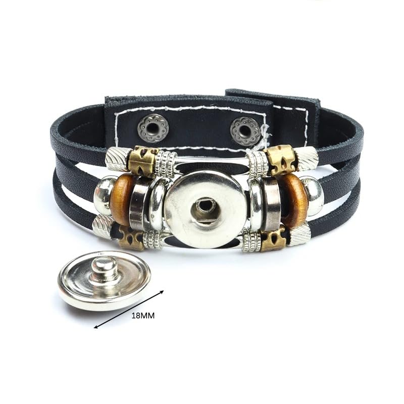925 Sterling Silver San Benito Bracelet For Men - Luminous St Benedict Bracelets Leather Catholic San Benito Snap Button Bangles Multilayer Wristband, Rosario De San Benito, Pulseras De San Benito - color: 2 - San Benito Bracelet