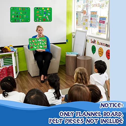 Yunsailing 4 Pcs Felt Story Board Stories for Kids Classroom, Green - color: Green
