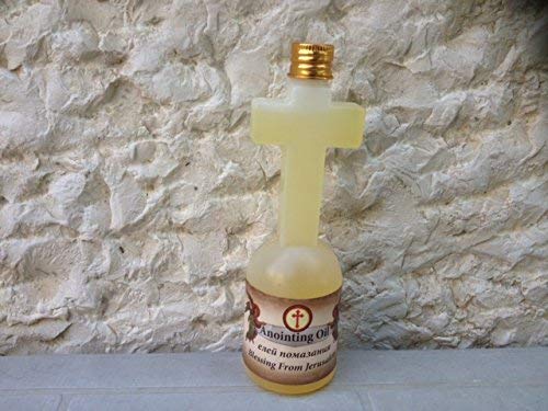 LION OF JUDAH MARKET Spiritual Blessing Anointing Oil 125 ml in Cross Bottle Made in Jerusalem