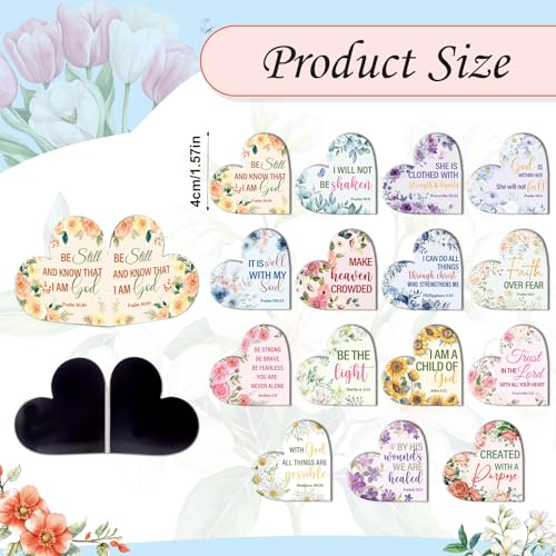 Wxiben 30 Pcs Bible Verse Magnetic Bookmark Christian Book Mark Page Clip - style: Christian Bible