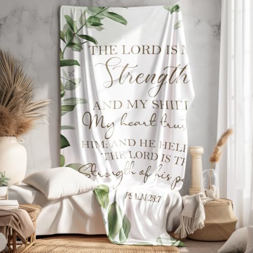 Vintage Farmhouse Christian Throw Blanket for Couch Bed 50x60 - color: Lord-3