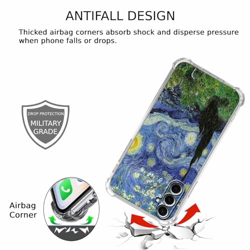 Van Gogh Paintings Case for Samsung Galaxy S26,Famous Artworks Collage,Trendy Soft TPU Bumper Phone Cover,S26 - color: Van Gogh Paintings