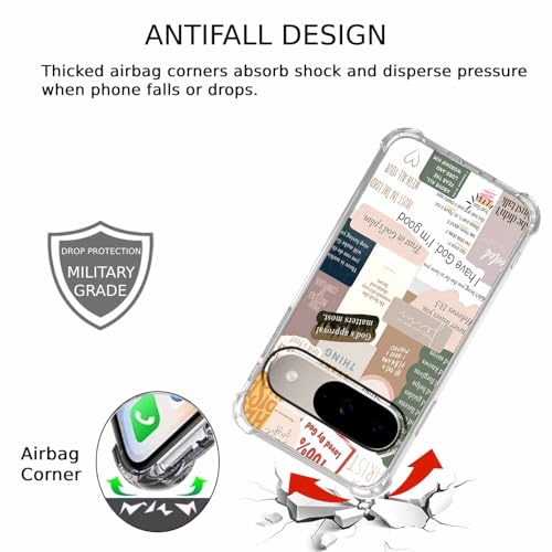 Bible Verses Christian Jesus Quotes Collage Pattern,Soft TPU Bumper Phone Case for Google Pixel 9/9 Pro - size: Google Pixel 9/9 Pro