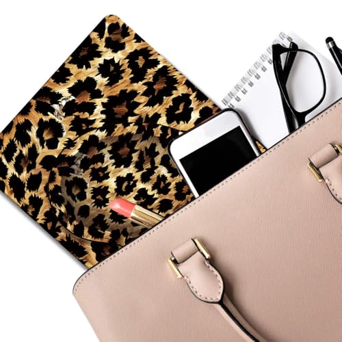 Mouse Pad 9.4"x7.9" + Wrist Support Pad + Embroidered Cup Pad Non-Slip Set, Ergonomic Mouse Wrist Support Pad, Suitable for Office/Gaming/Home Use, Leopard Print - color: Leopard Print