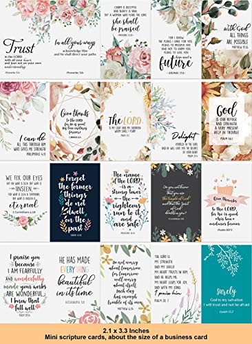 Dessie Prayer Cards - 60 Mini Scripture Cards with Assorted Bible Verses. Perfect for Women’s Bible Studies, Daily Devotional for Women and Inspirational Christian Gift for Women - color: Religious - 60 Mini