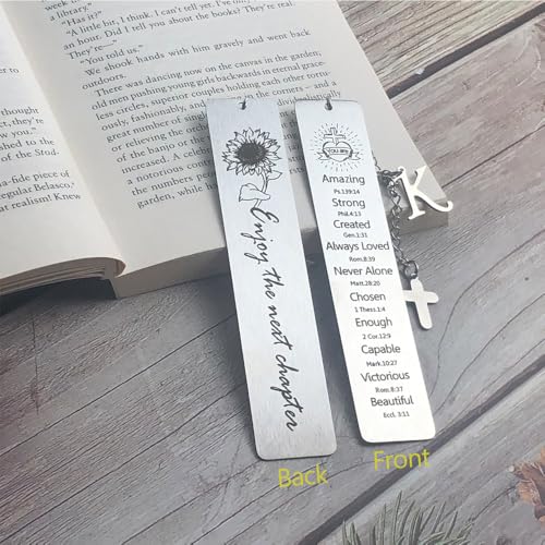 Bible Bookmark for Women Book Lovers Christian Gifts Accessories (Silver-K) - style: SILVER-K