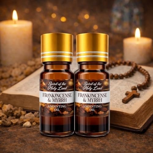 Biblical Frankincense & Myrrh Anointing Oil Blend from Jerusalem 2 x 10 ml