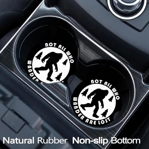 2 Pack Compatible with Bigfoot Car Cup Holder Coasters Universal Neoprene - color: Ape Man