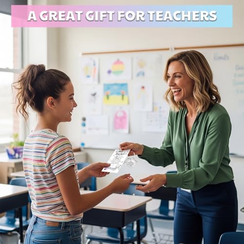 Yinkin 24 Sets Music Teacher Appreciation Gifts Music Keychain Gifts Bulk Thank You Musical Teachers Cards with Keyring for Women Men Teachers Musical Lovers Party Supplies - style: Music Teacher