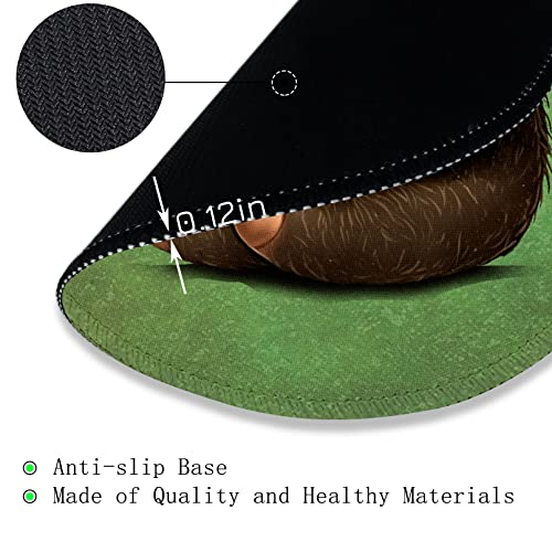 Gctriki Sloth Round Mouse Pad, Cute Computer Mousepad for Desk, 8.6 in - color: Cute Sloth