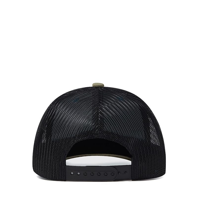Unisex Embroidered 3 Nails Cross Hats for Men and Women,One Size Fits Most - color: 3 Nails Cross Trucker Hat Light Olive & Black