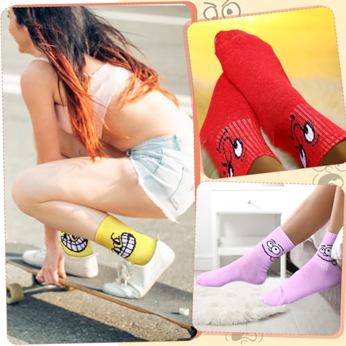 Cuffbow 20 Pack Crazy Funny Emotion Women Sock - style: Cute Style