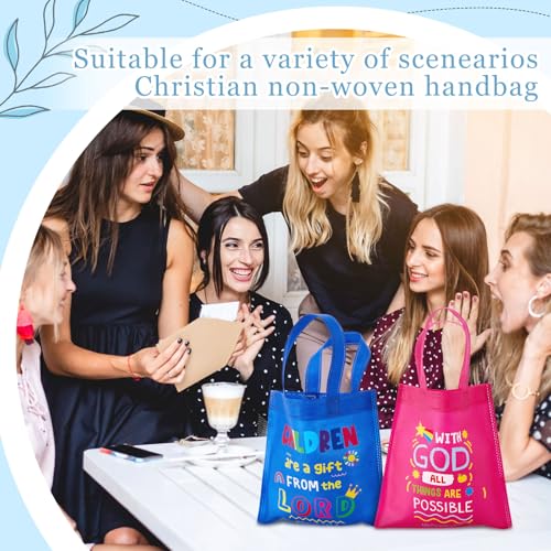 Sweetude 48 Pcs Christian Gift Bags Bulk, Bible Verse Gift Bags for Kid - color: Colourful, style: Kids
