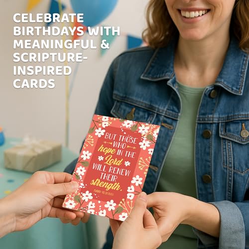 Decorably 100 Pack 4x6in Christian Birthday Cards Bulk, Assorted