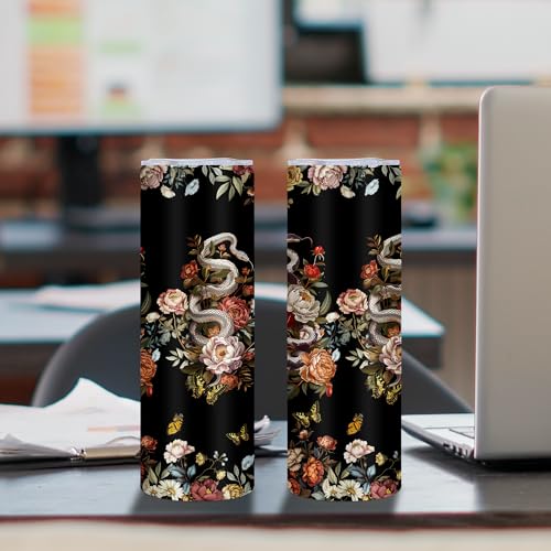 Goth Gifts for Women 20OZ Snake Tumbler, Gift for Thanksgiving Christmas - color: Snake