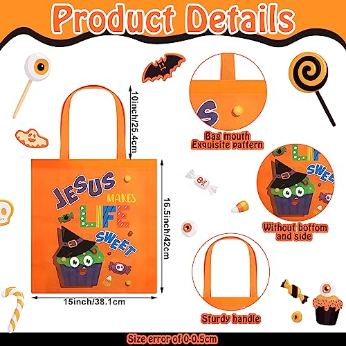 Sweetude 24 Pcs Bible Christian Halloween Bags, Jesus Religious Gift