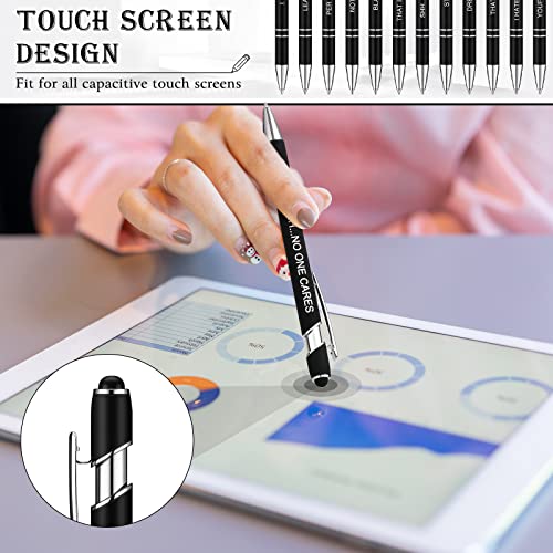 Zonon 12 Pcs Inspirational Pens, Motivational Ballpoint Pen Gifts for Women - color: Black, style: Negative Style