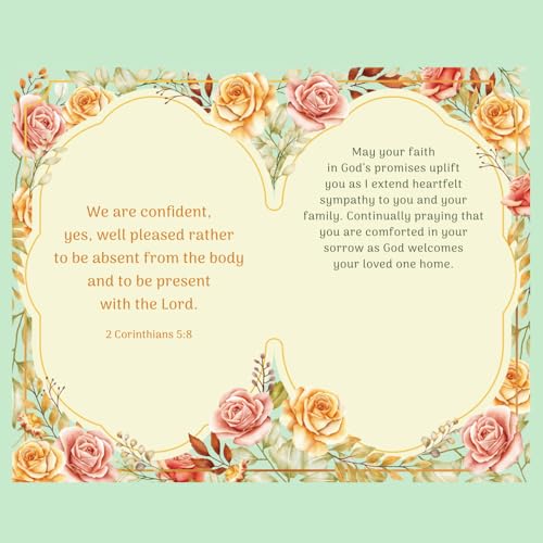 Prime Greetings Sympathy Card Religious, Made in America, Thick Card Stock with Premium Envelope Packaged in a Reusable Presentation Mailer, Eco-Friendly, 5in x 7.75in