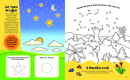 The Beginner's Bible Wild About Creation Sticker and Activity Book