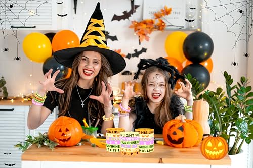 Moon Boat 144pcs Christian Halloween Party Favors – Bulk Glow in the Dark Silicone Bracelets with Jesus, Gifts for Kids, Classroom Prizes, Treat Bags, Goodie Bag Stuffers