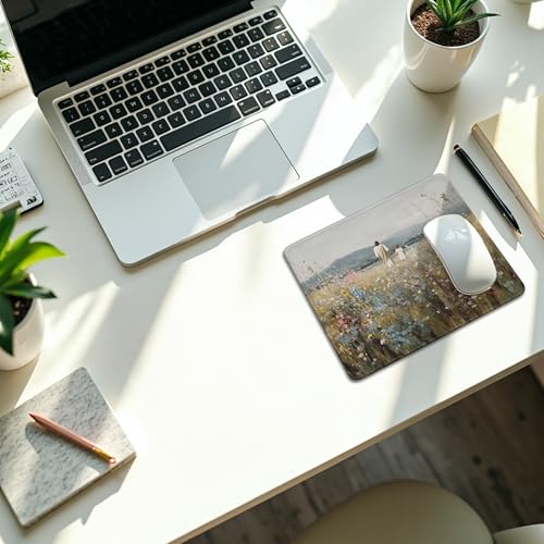 Christian Jesus Mouse Pad, Jesus with Girl Peaceful Faith Religious Mouse Pads Mousepad for Home Office Dorm Computers Laptop Supplies Desk Accessories, 9.5x7.9 Inch - color: 29Child, size: 9.5L x 7.9W inches