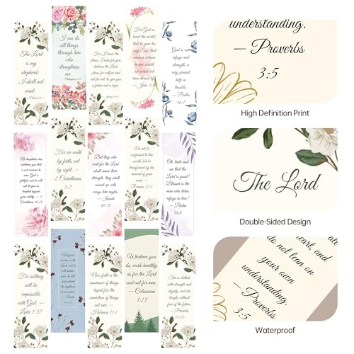 Bible Bookmarks, Christian Book Marks for Women Bible Study - style: Bible Verse