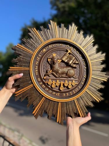Agnus Dei Christian Oak Wood Wall Art, Handcrafted Scripture Wall Art, Handmade Religious Easter Decor Lamb of God & Good Shepherd Wooden Icon (Ancient dark with gold, 12x12 inches) - color: Ancient dark with gold