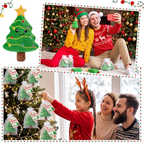 Silipull 18 Pcs Christmas Stuffed Tree for Kids Xmas Holiday Gifts - style: Christmas Tree