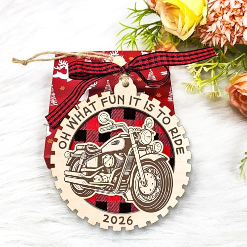 Motorcycle Ornament, Motorcycle Ornaments for Christmas Tree, Men Ornaments - style: Motorcycle