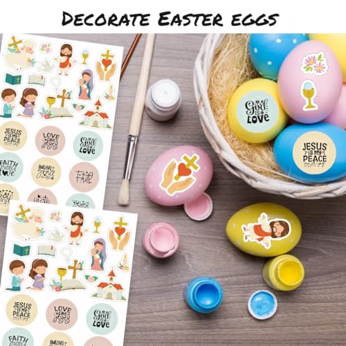 600PCS Religious Christian Stickers for Kids, Sunday School & Easter Crafts