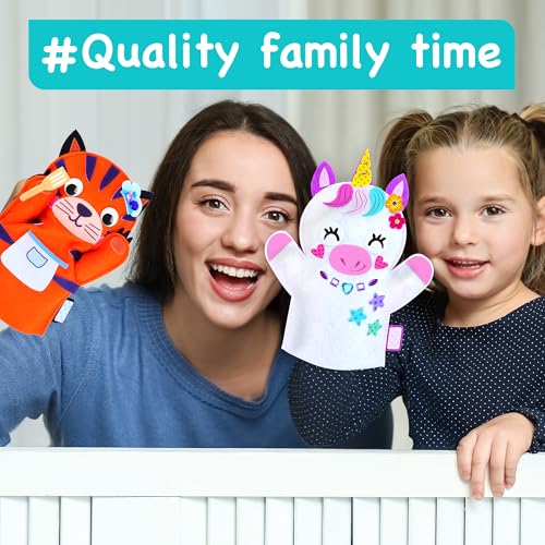 EZCRA Unicorn Hand Puppet Making Kit - 8 DIY Projects