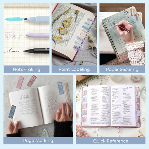 XKDOUS Bible Study Supplies, Bible Journaling Kit with Highlighters,Morandi - color: Morandi