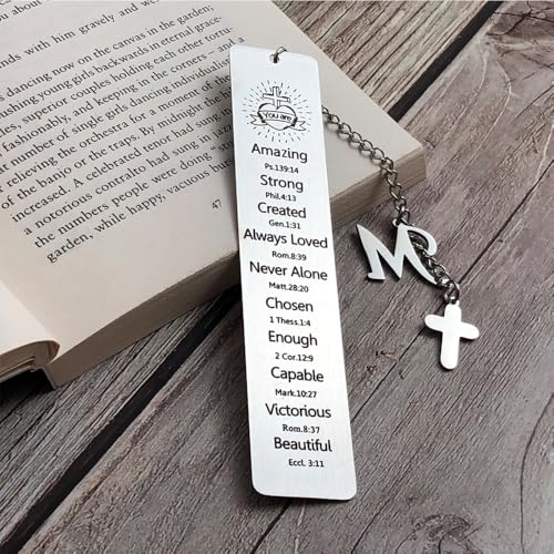 Bible Bookmark for Women Book Lovers Christian Gifts Accessories (Silver-M) - style: SILVER-M