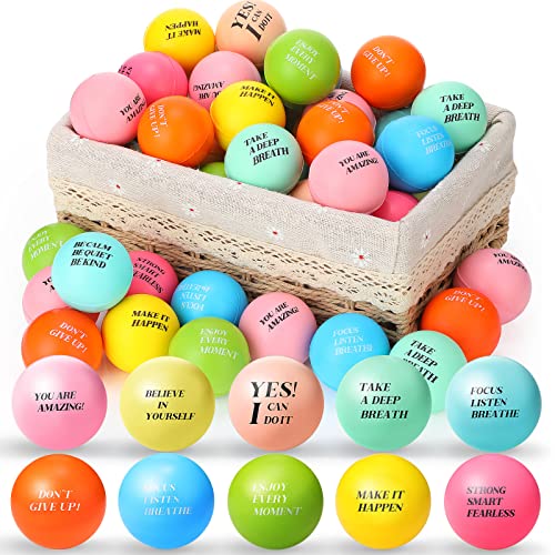 Sotiff 100 Pcs Motivational Balls Bulk - color: Ten Colors, size: Team Building