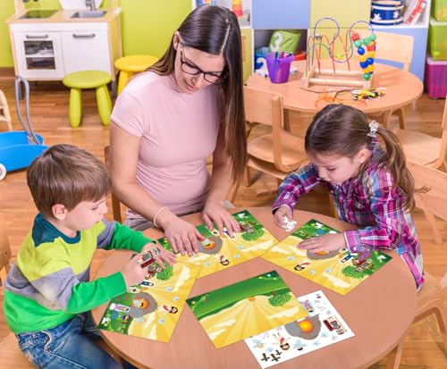 FaCraft Make an Easter He Lives Sticker Scenes-24 Easter Crafts for Kids Religious Gifts Jesus Resurrection Stickers for Classroom Party Games Spring Bible Christian Sunday School Crafts - color: Multi-5