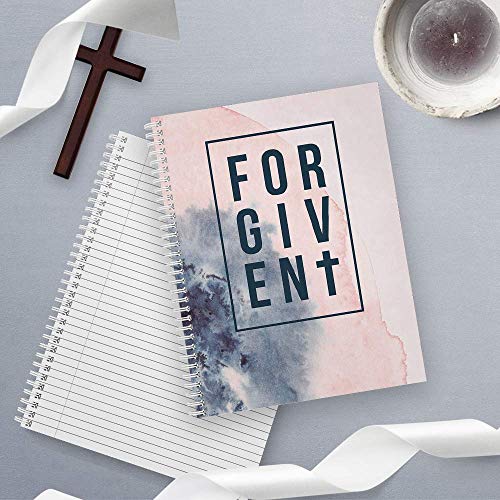 Gotcha Covered Notebooks Softcover Forgiven 8.5" x 11" Religious Spiral Notebook/Journal, 120 College Ruled Pages, Durable Gloss Laminated Cover, White Wire-o Spiral. Made in the USA - style: Forgiven
