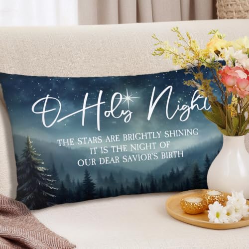 708-HZBZ-SMBZ Pillow Covers - color: Christmas-39, size: 20" x 12" (Pack of 1)
