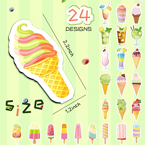 Nezyo 24 Pcs Magnetic Bookmarks Foldable Page Markers Students,Ice Sucker - style: Ice sucker