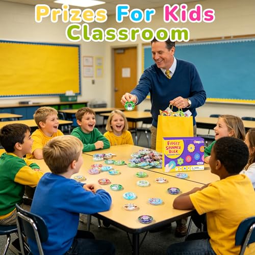 52 Pack Inspirational Gifts Party Favors Fidget Spinner for Kids Birthday, Motivational Fidget Spinner Bulk for Classroom Rewards, Goodie Bag Stuffers, Student Gifts Party Supplies - color: Tl-sa-3-copy