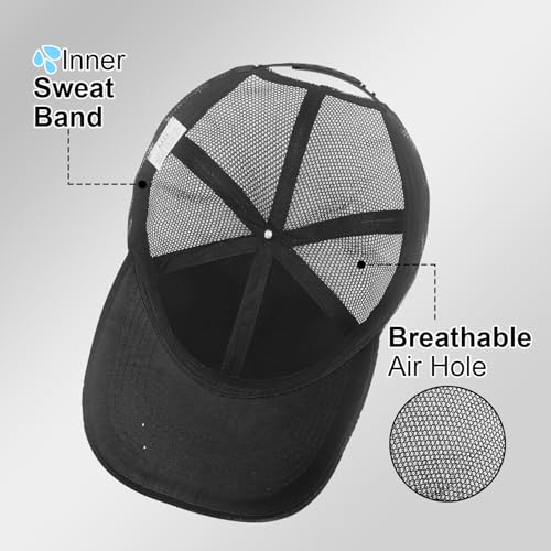 Christian Gifts, Christian Jesus Hat for Women Men Embroidered - color: Black