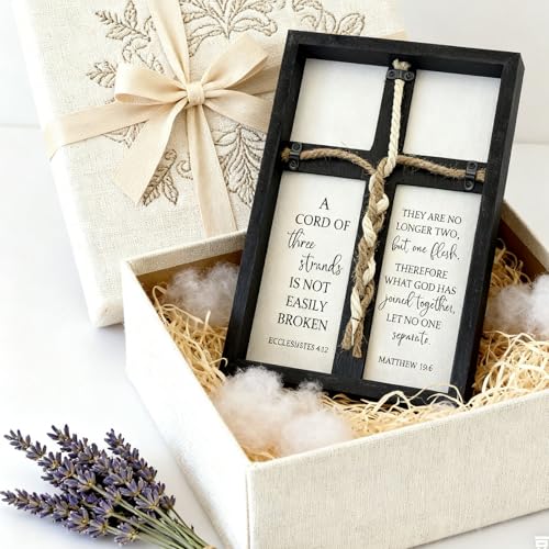 LianheCy A Cord of Three Strands Wedding Sign, Black, 15"X10" - color: Routine-Black