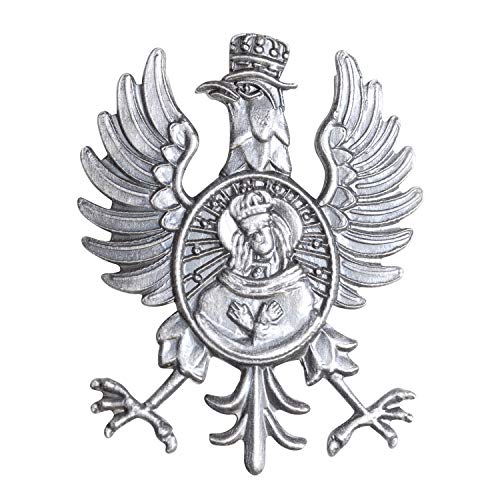 Polart | Polish Lapel Pin - Polska Pin with Butterfly Clutch - Poland Gifts for Suits, Bags, Hats, and Collectors of Jewelry Lapel Pins and Brooches (for Men & Women) - style: Silver Plated Eagle